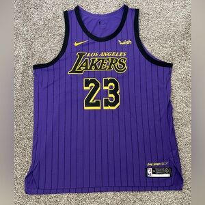 Nike Lore Series NBA LA Los Angeles Lakers #23 Lebron James Jersey Size 58 3XL
